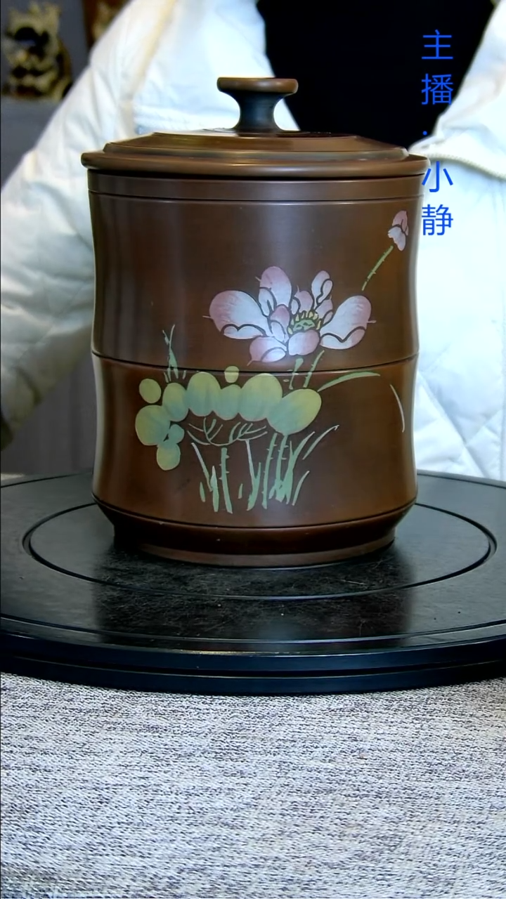 全手工紫陶茶罐精磨微瑕疵157