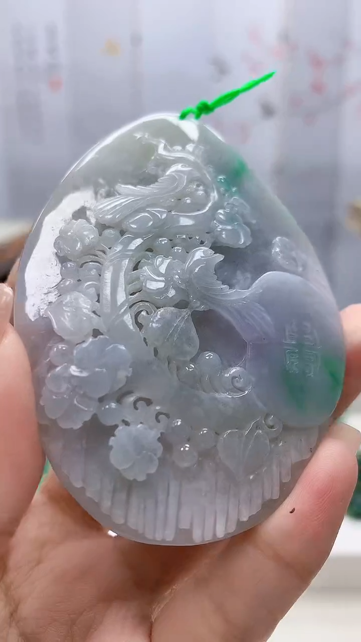 定制翡翠未镶嵌4868xx-毛货挂件34