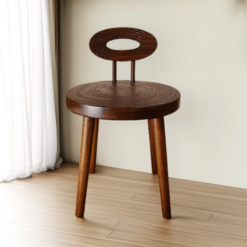 南离侘寂风中古风民宿咖啡馆餐椅茶椅书椅梳妆椅复古家用客厅创意