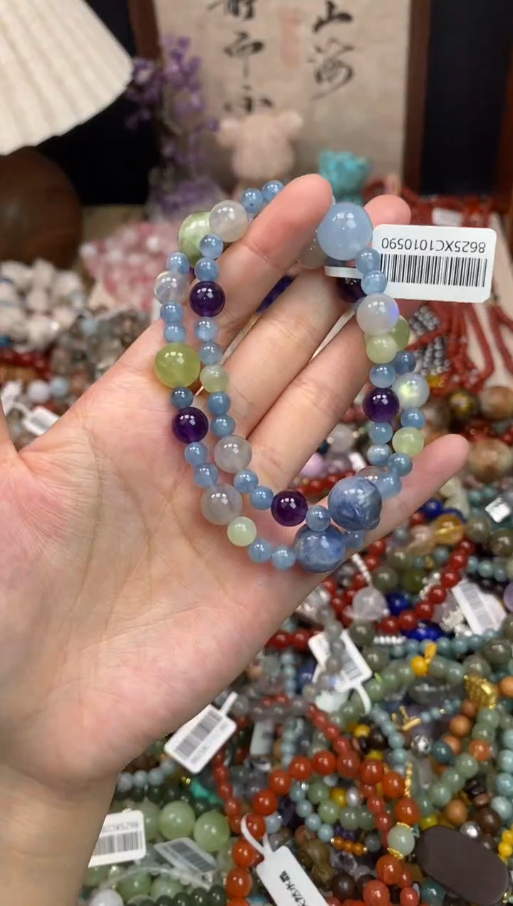 未镶嵌手链海蓝宝石441