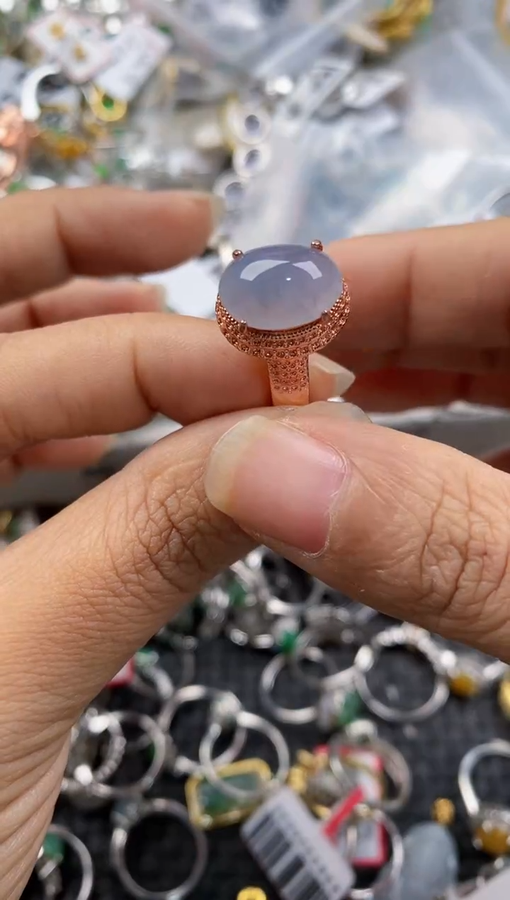 未镶嵌戒指翡翠888---3