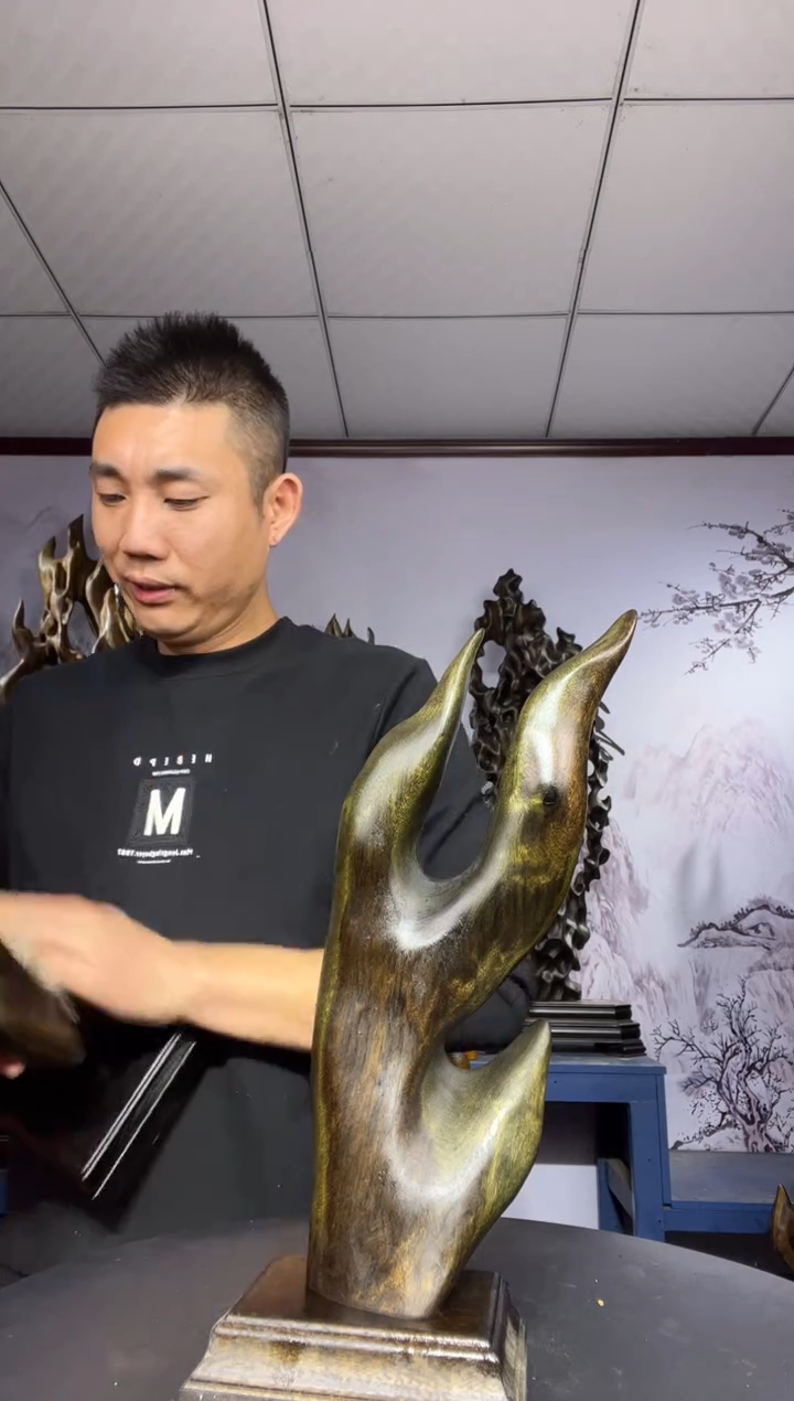 金丝楠木雕款1**0金丝楠木工艺品摆件