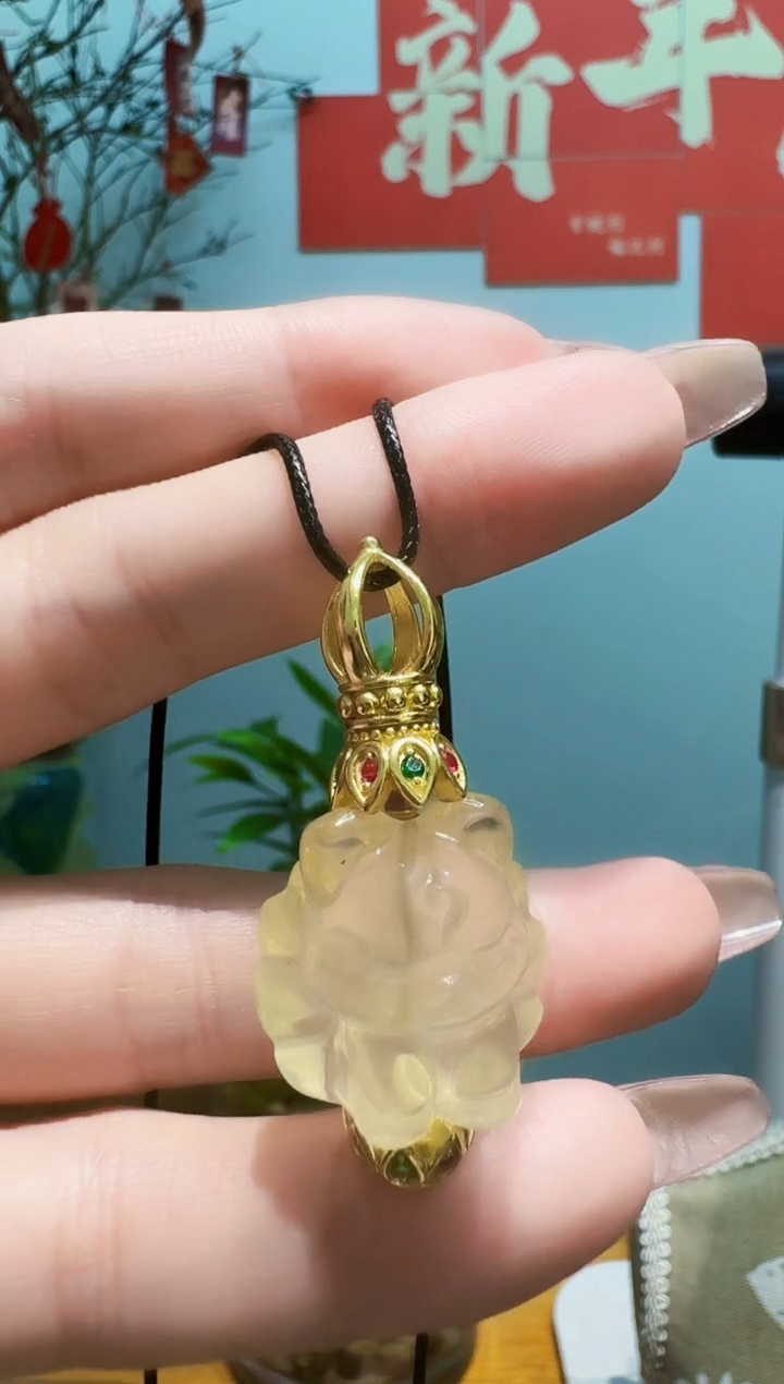 【闪购商品】水晶颈饰银S925镶嵌9066凤九