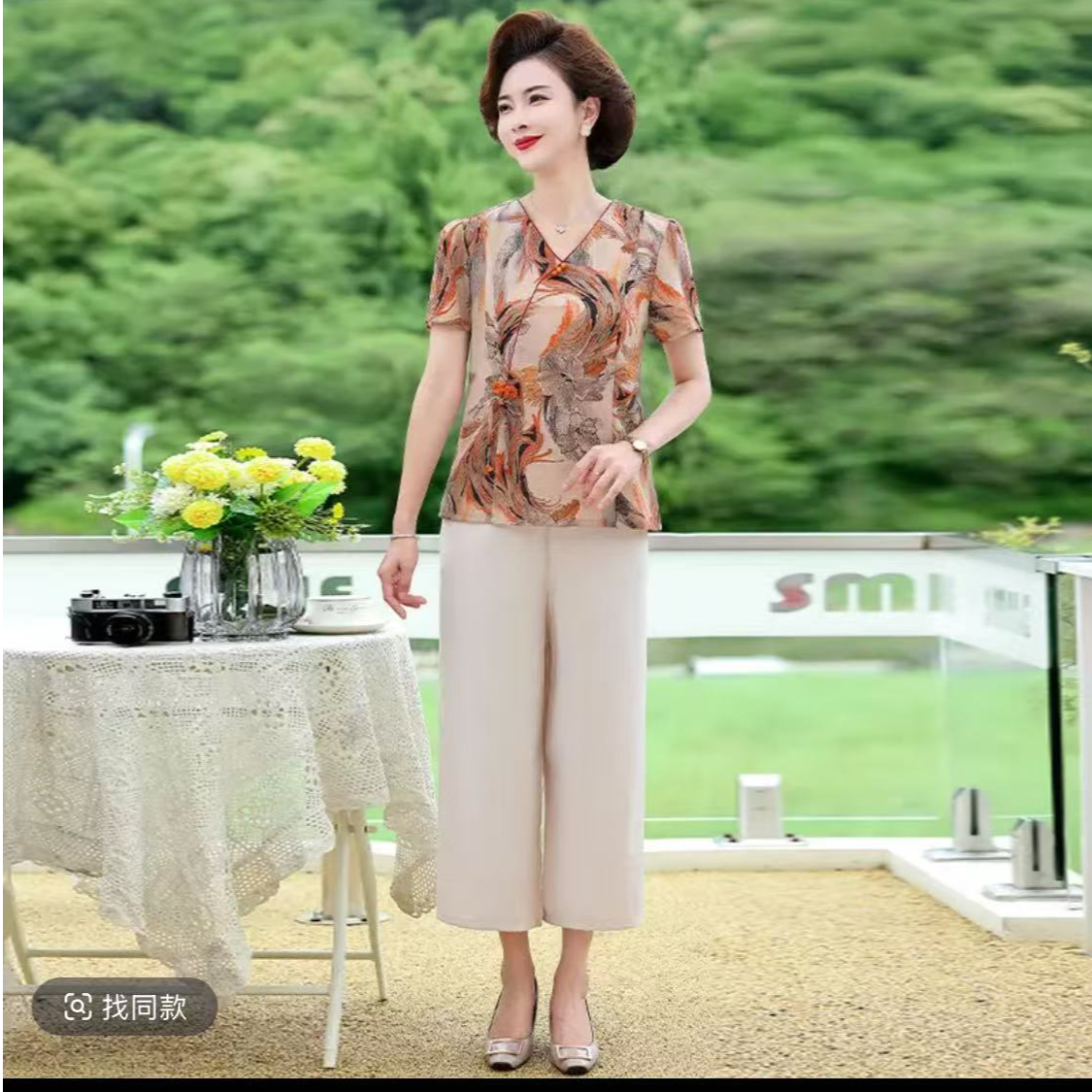 386-短款夏季装洋气时尚中式上衣国风