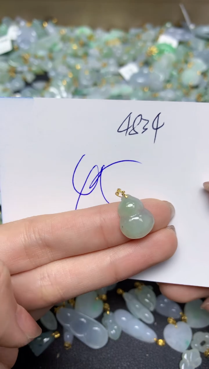 【闪购商品】翡翠颈饰18K金镶嵌 天然翡翠A货