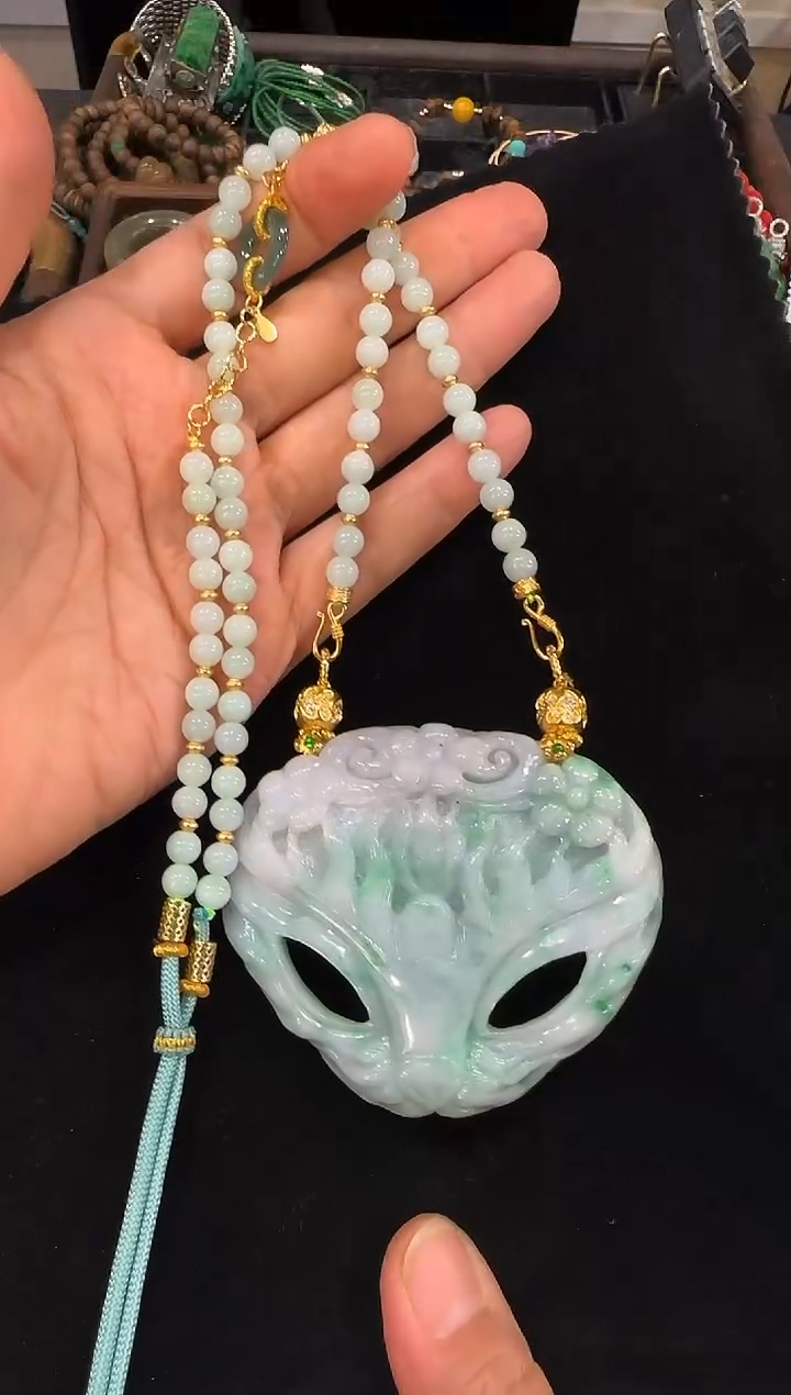 颈饰未镶嵌翡翠国风