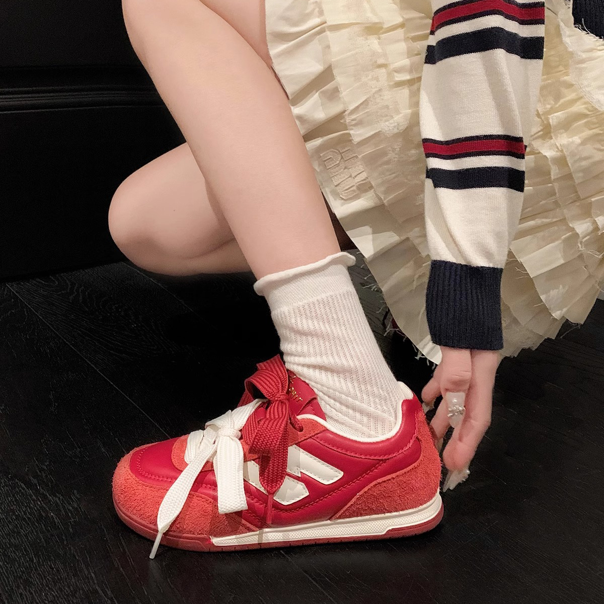 布达佩斯～阿甘德训鞋女款2025春季新款休闲鞋运动板鞋