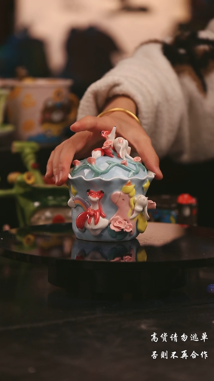 陶瓷景德镇可爱设计师款陶瓷 