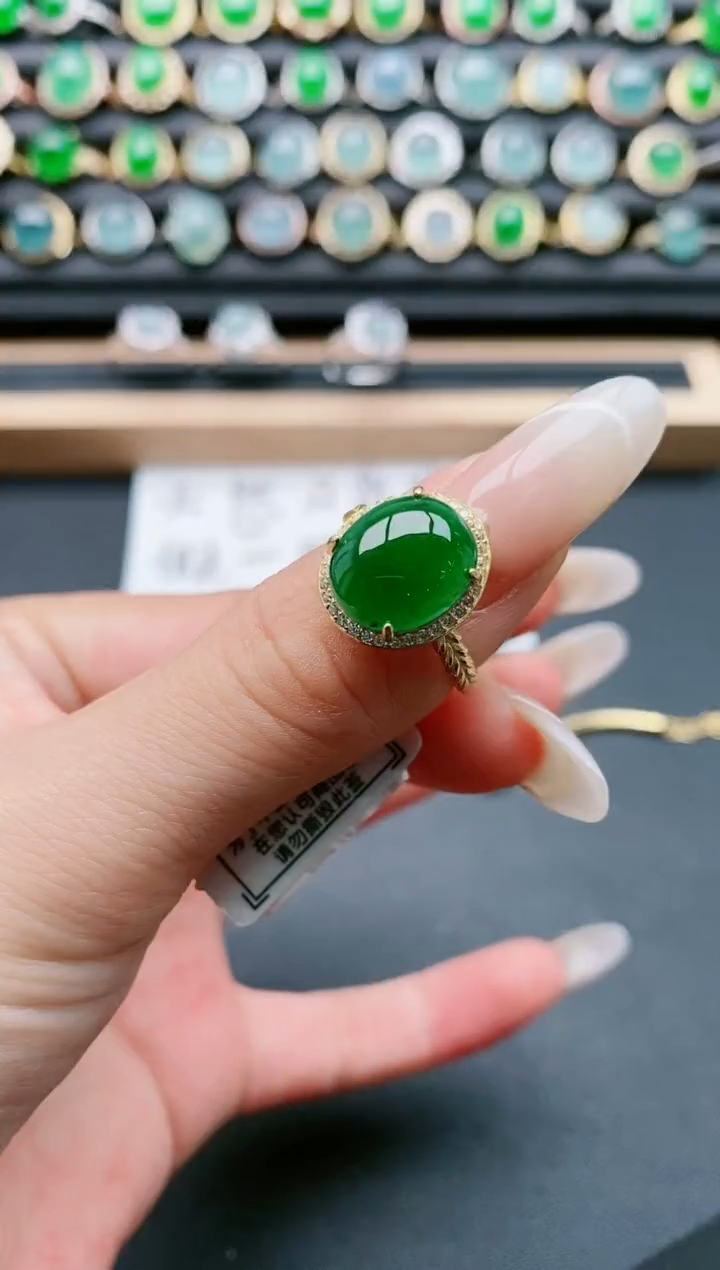 【闪购商品】翡翠戒指银S925镶嵌11111111