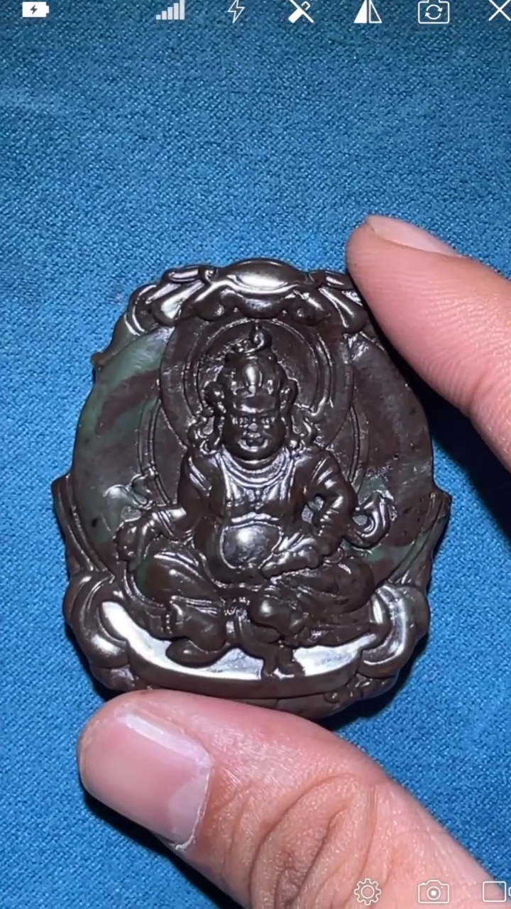 【闪购商品】和田玉XT未镶嵌黄财神吊坠