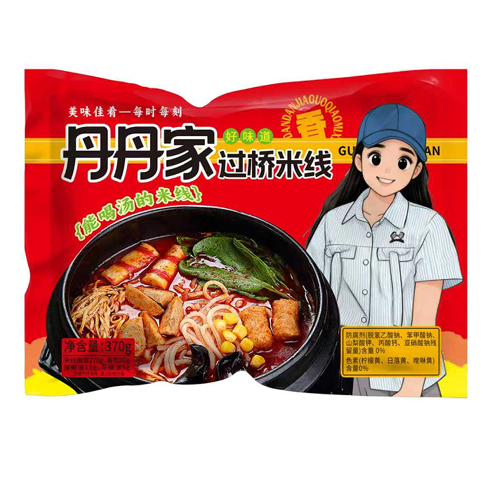  【丹丹一家人】纯粮无胶东北过桥米线7袋+1网红干饭勺【lzl】