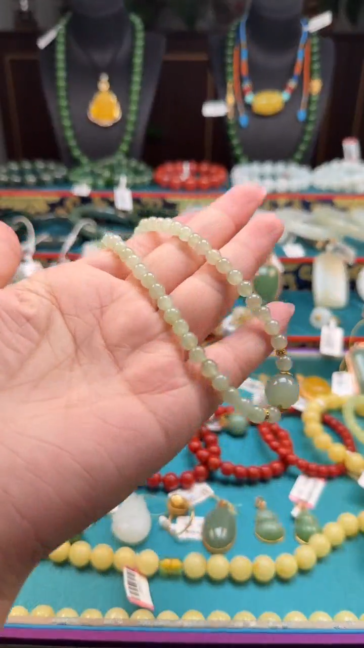 和田玉未镶嵌颈饰s156