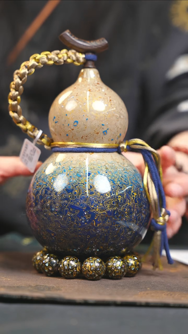 【闪购商品】YP219漆艺酒葫芦不包手串及旋转底座