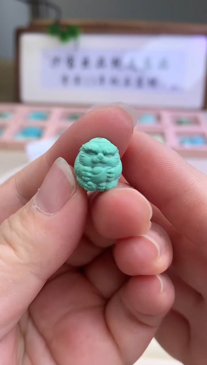 【闪购商品】绿松石雕刻未镶嵌Q66雕刻