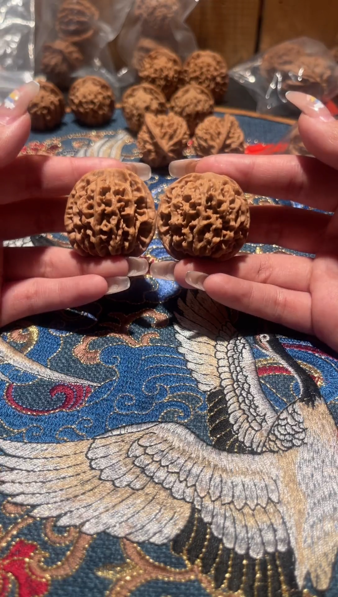 把件文玩核桃818 秦闷磕尖37