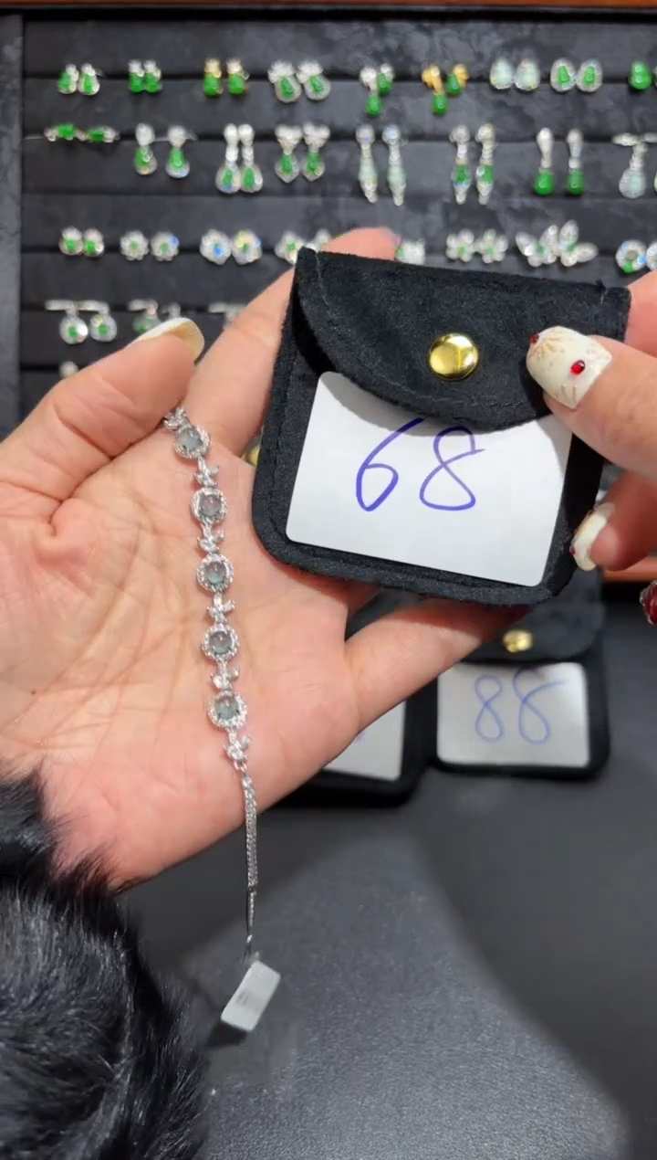 【闪购商品】翡翠颈饰银S925镶嵌蛋面/支持复检/一件