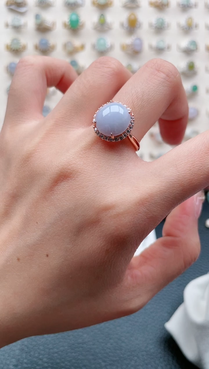 【闪购商品】翡翠戒指银S925镶嵌1111