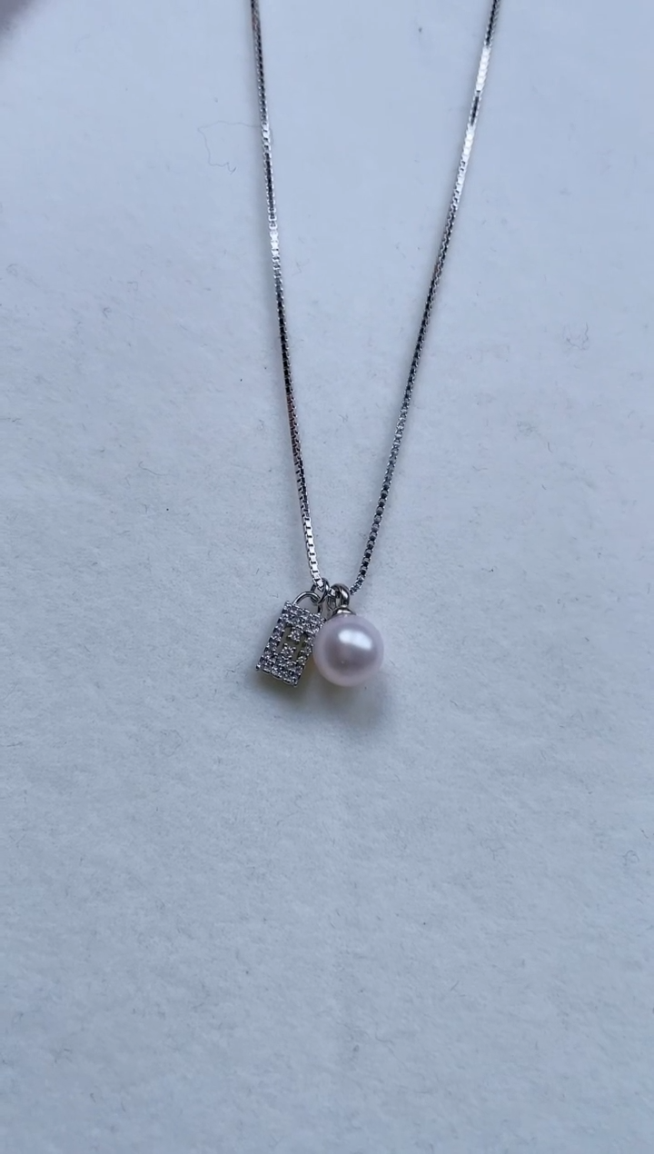 【闪购商品】海水珍珠颈饰银S925镶嵌珍珠套链