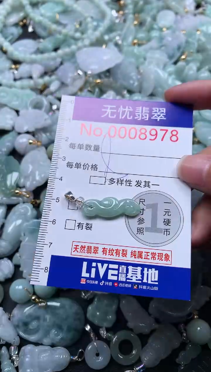 颈饰未镶嵌翡翠8978