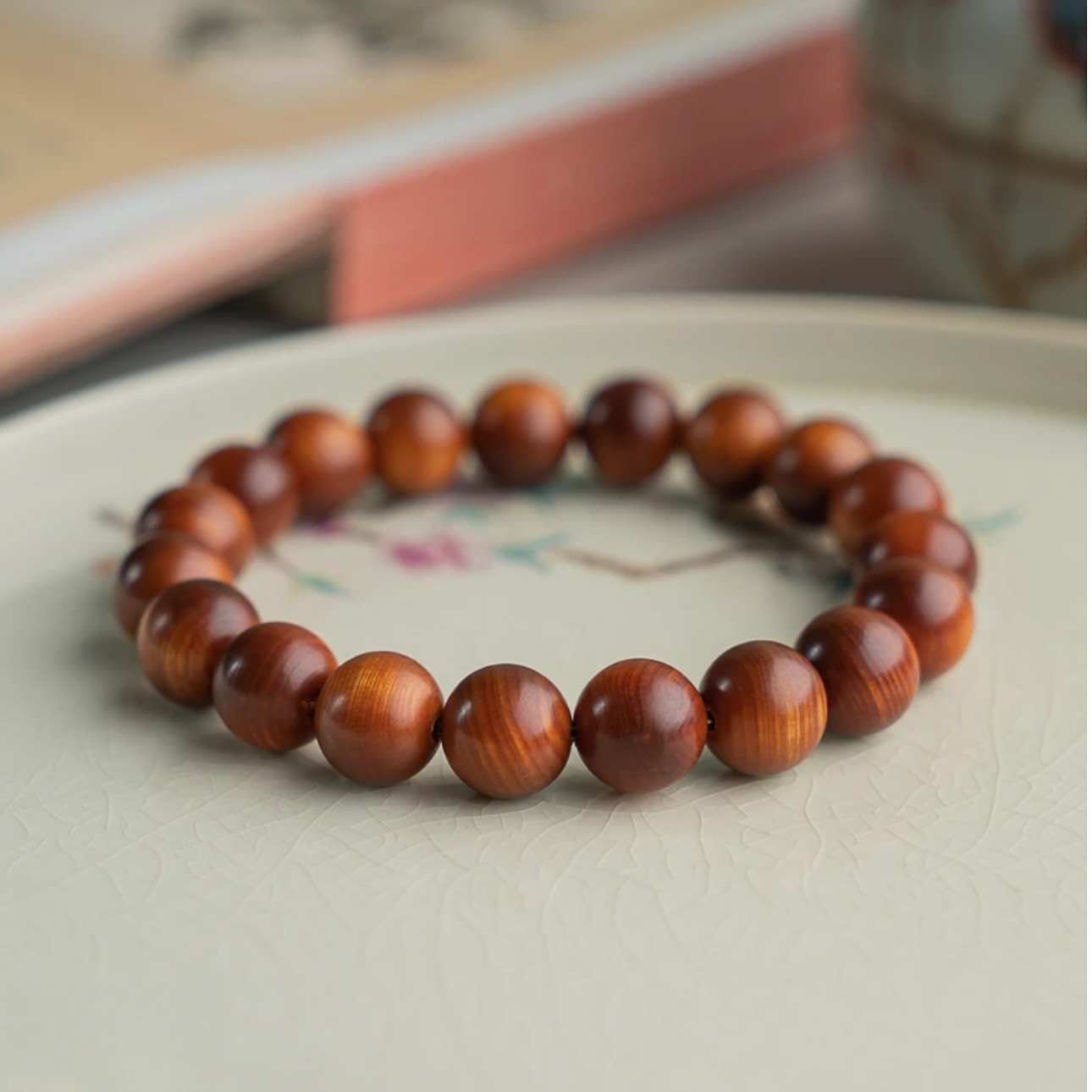 卡10玉化崖柏手串