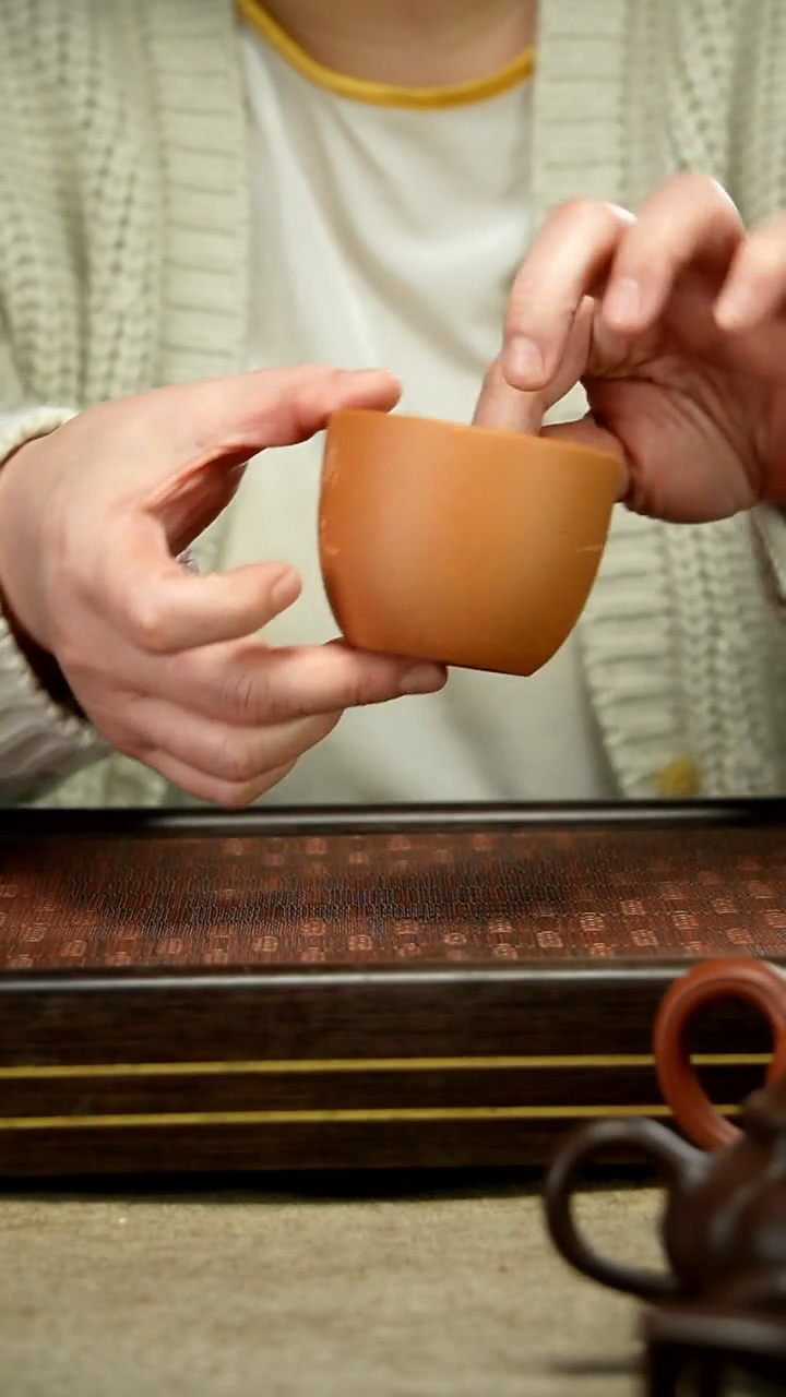 【闪购商品】紫砂茶壶黄降坡 主人杯 刻绘
