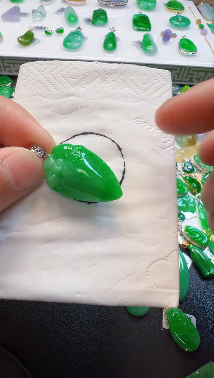 【闪购商品】定制翡翠18K金镶嵌2980元