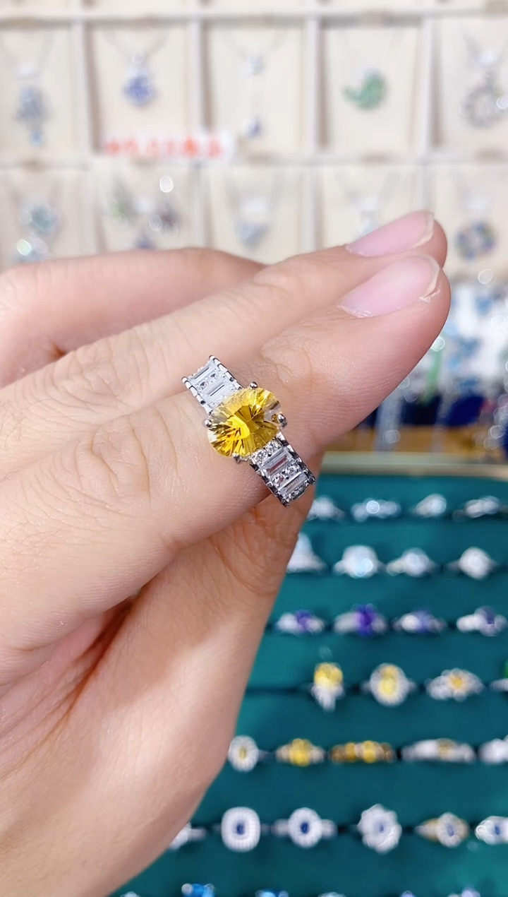 【闪购商品】紫晶戒指银S925镶嵌带证书