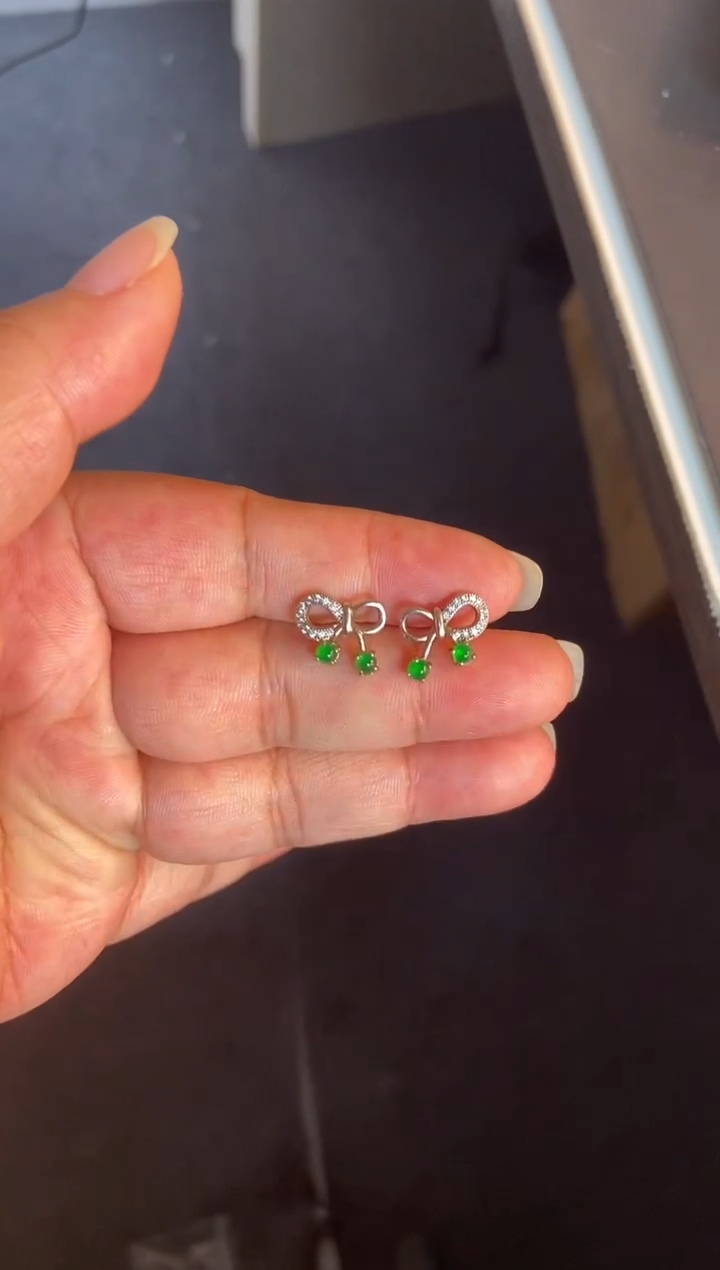 吊坠(不含链)银S925镶嵌翡翠1