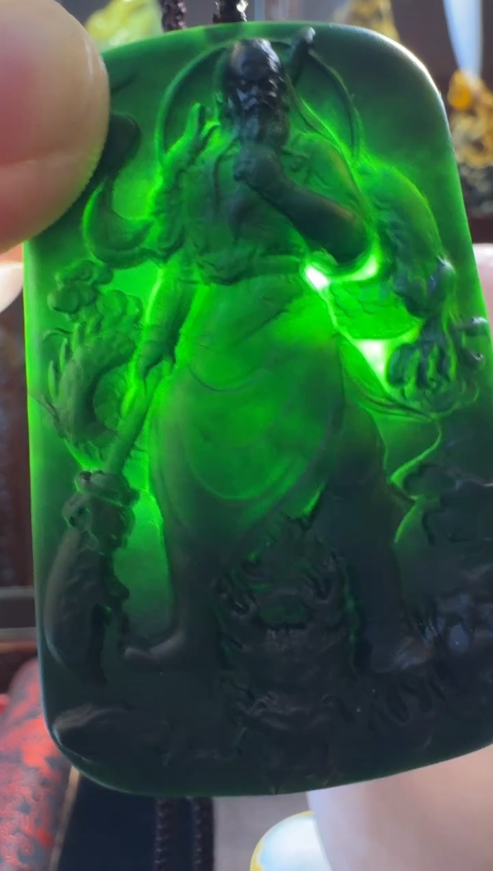 【闪购商品】岫玉吊坠未镶嵌武财神关二爷