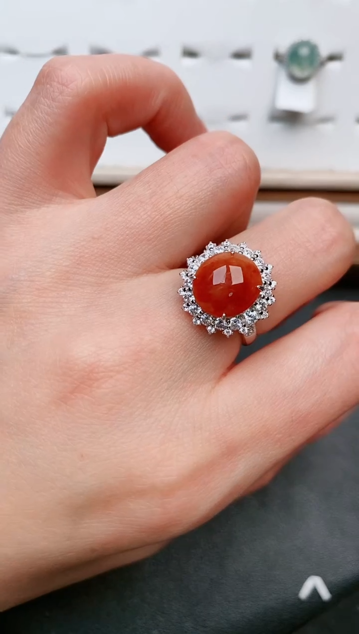 【闪购商品】翡翠戒指银S925镶嵌.....