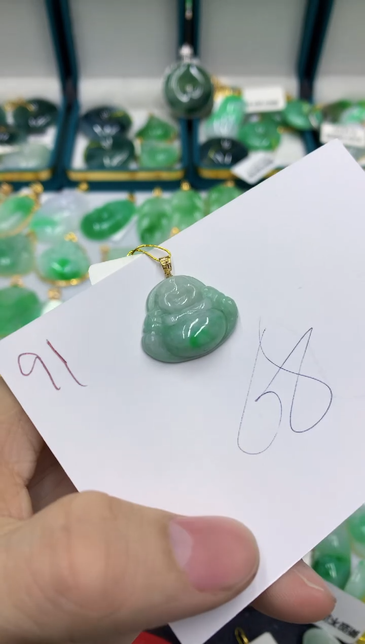 【闪购商品】翡翠颈饰18K金镶嵌11111111111