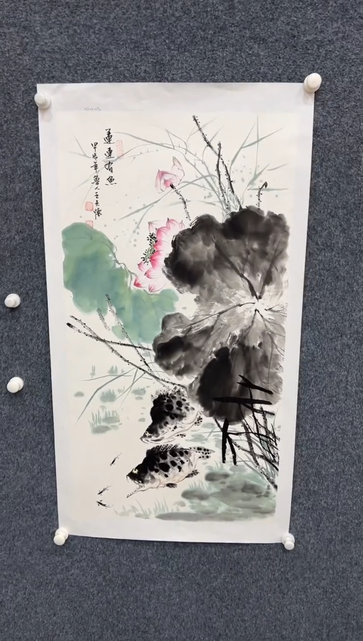 【闪购商品】国画2.8-王夫怀-三尺花鸟-036