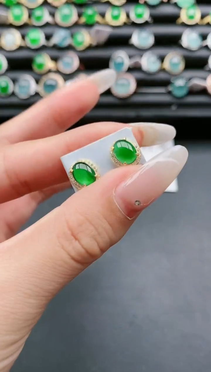 【闪购商品】翡翠戒指银S925镶嵌111111111