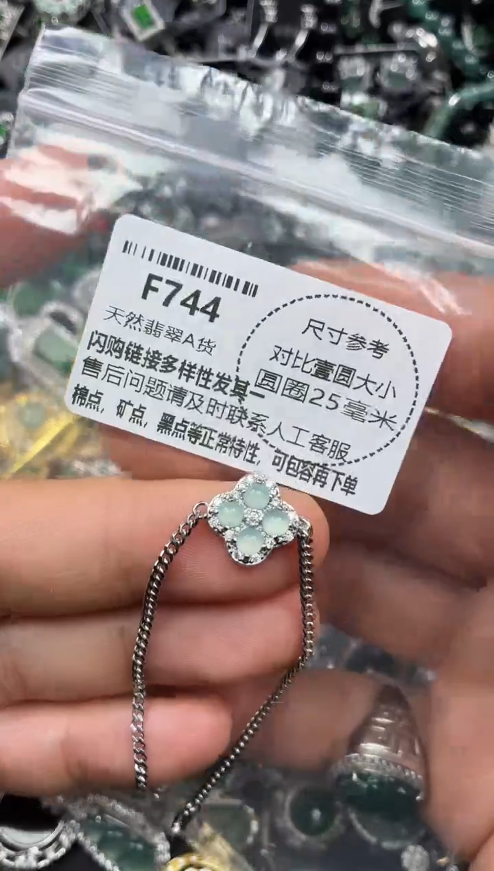 颈饰未镶嵌翡翠F744手链