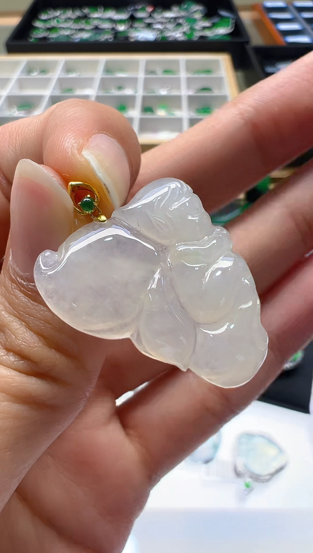 【闪购商品】翡翠吊坠(不含链)18K金镶嵌多样性团购发一件