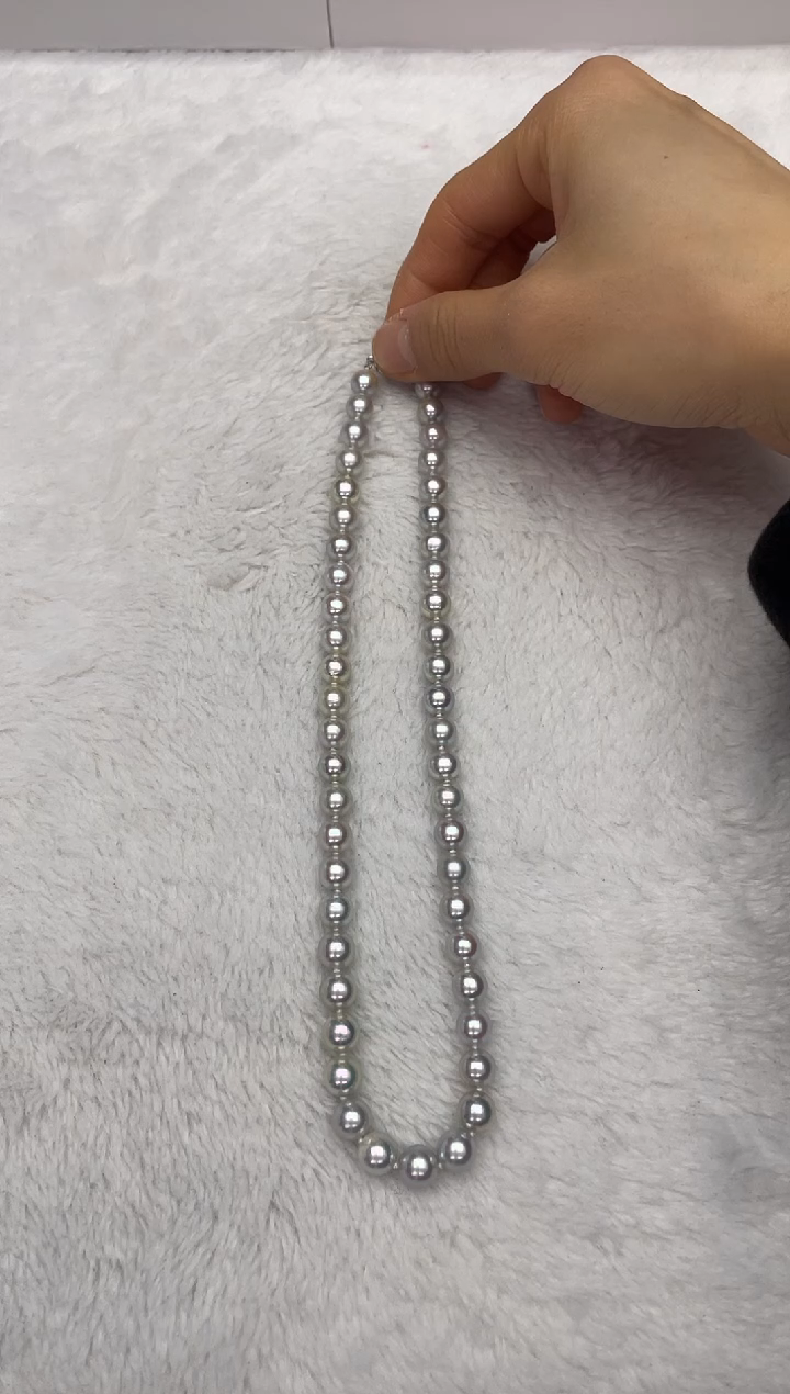 【闪购商品】海水珍珠颈饰未镶嵌AK真多麻7.5-8mm(多样性发一)