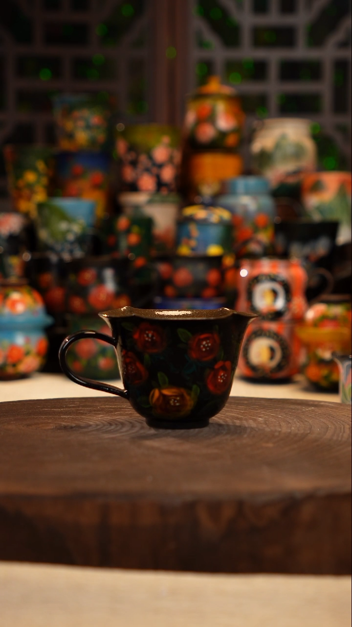  油画   釉下彩  杯子