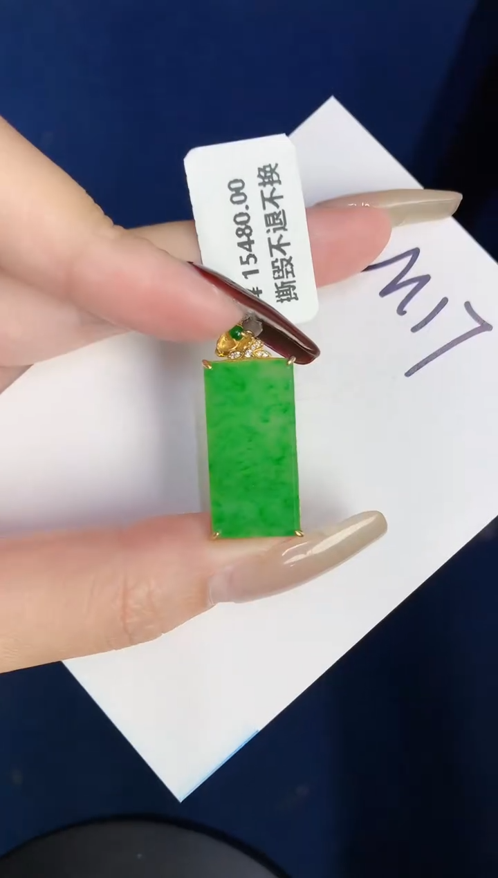 【闪购商品】翡翠颈饰18K金镶嵌0000000000