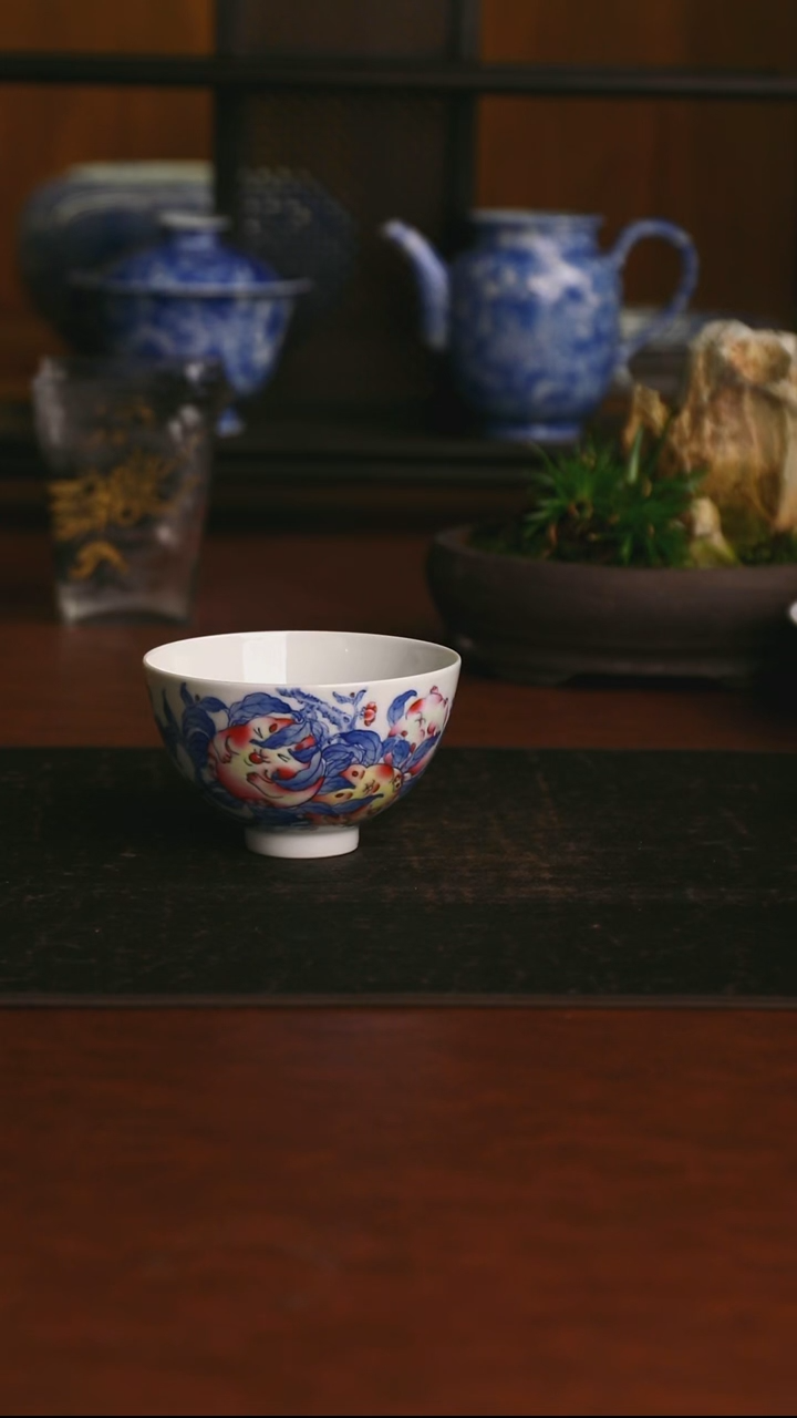 景德镇手工手绘的4（微瑕）