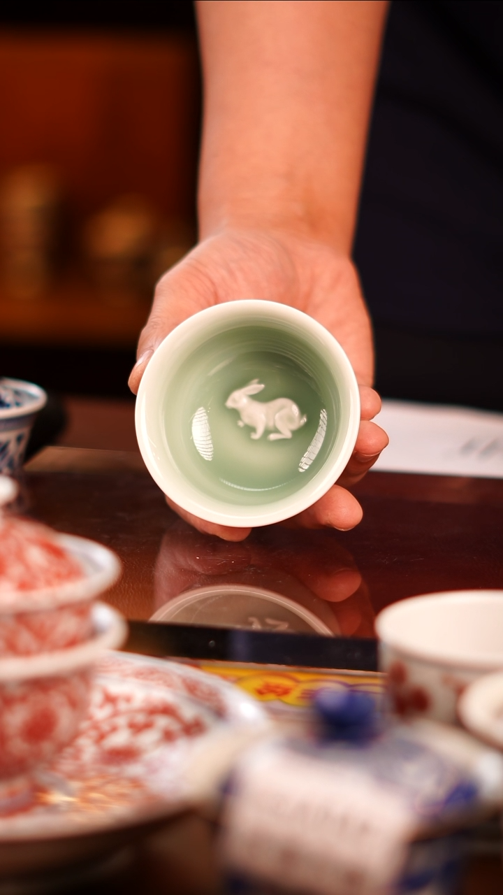 【闪购商品】手工雕刻生肖主人杯兔17