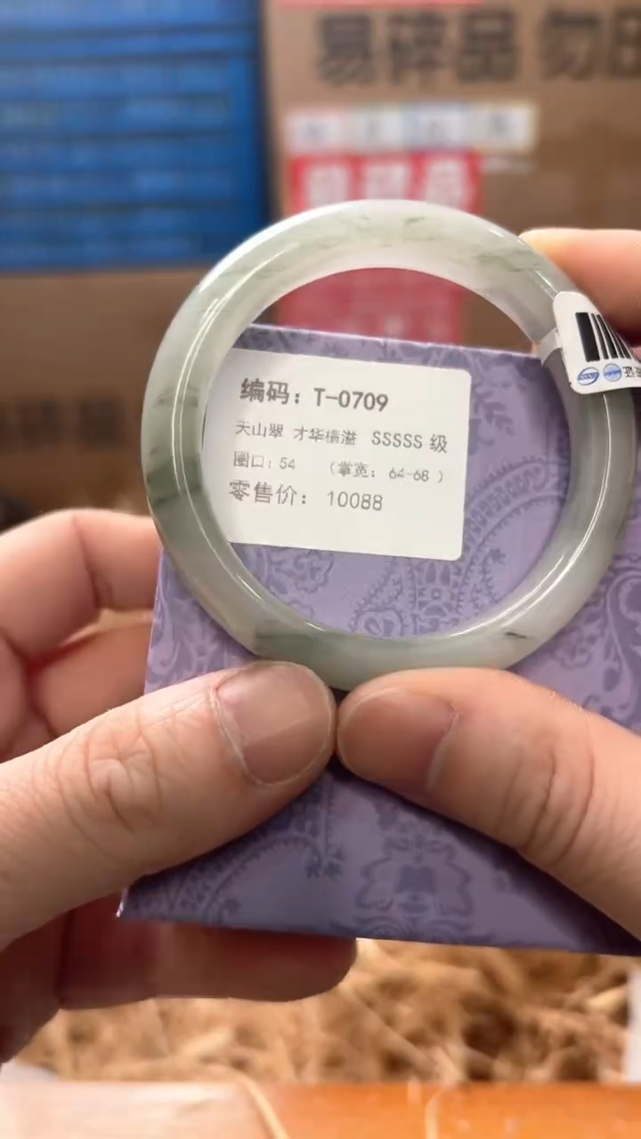 未镶嵌手镯石英质玉T-0709