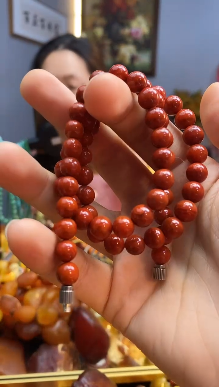 南红玛瑙未镶嵌颈饰项链