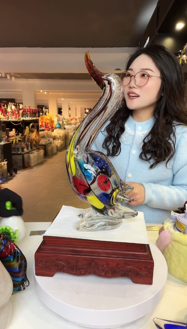 【闪购商品】茶盏琉璃摆件家居摆件