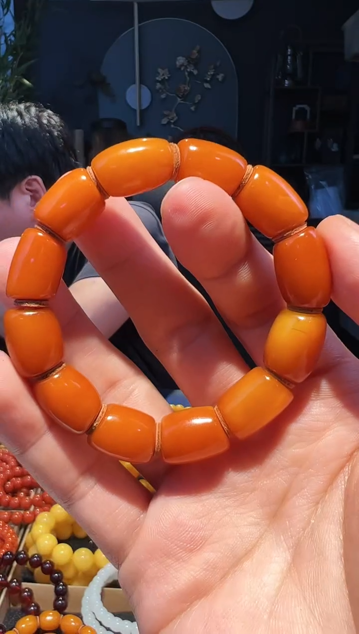 未镶嵌蜜蜡手串马蹄单圈