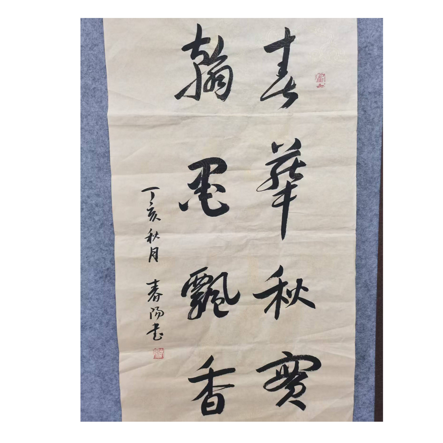 霍春阳款书法画心100*50*4.5