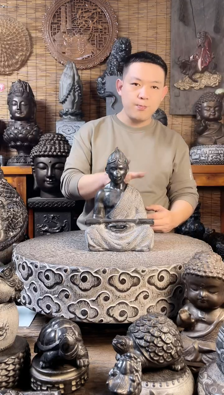 【闪购商品】30悟空天然青石雕刻