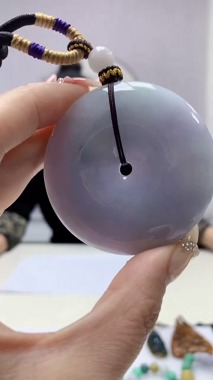 【闪购商品】定制翡翠未镶嵌4902DD-毛货挂件65