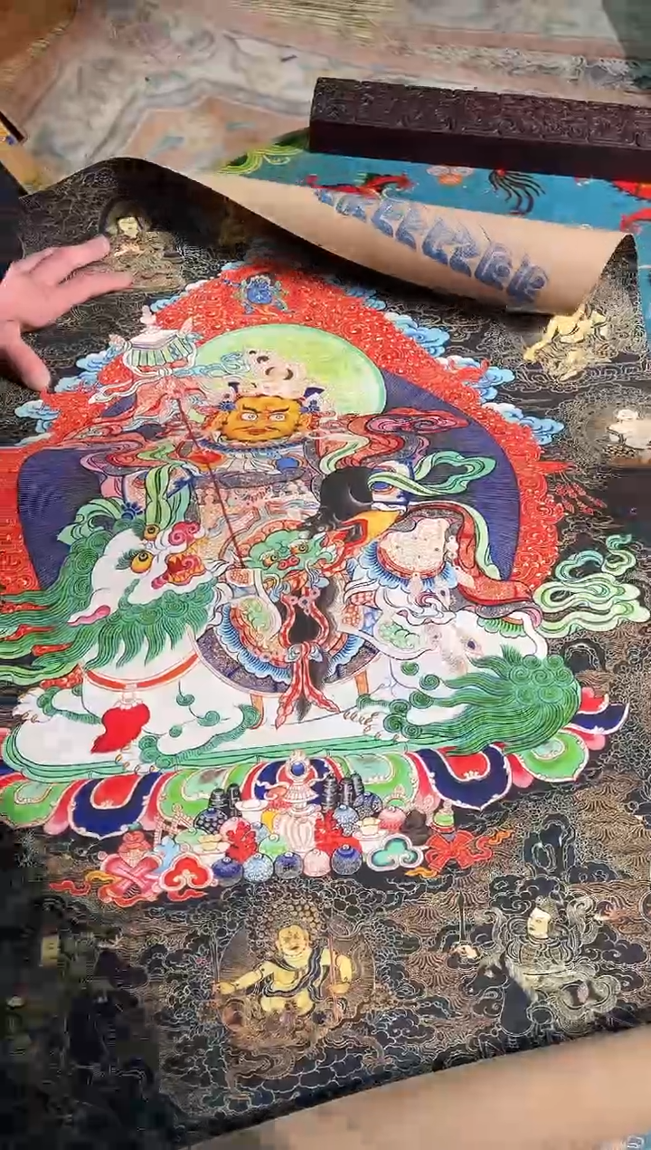 卷轴画曦曦的唐卡tk160