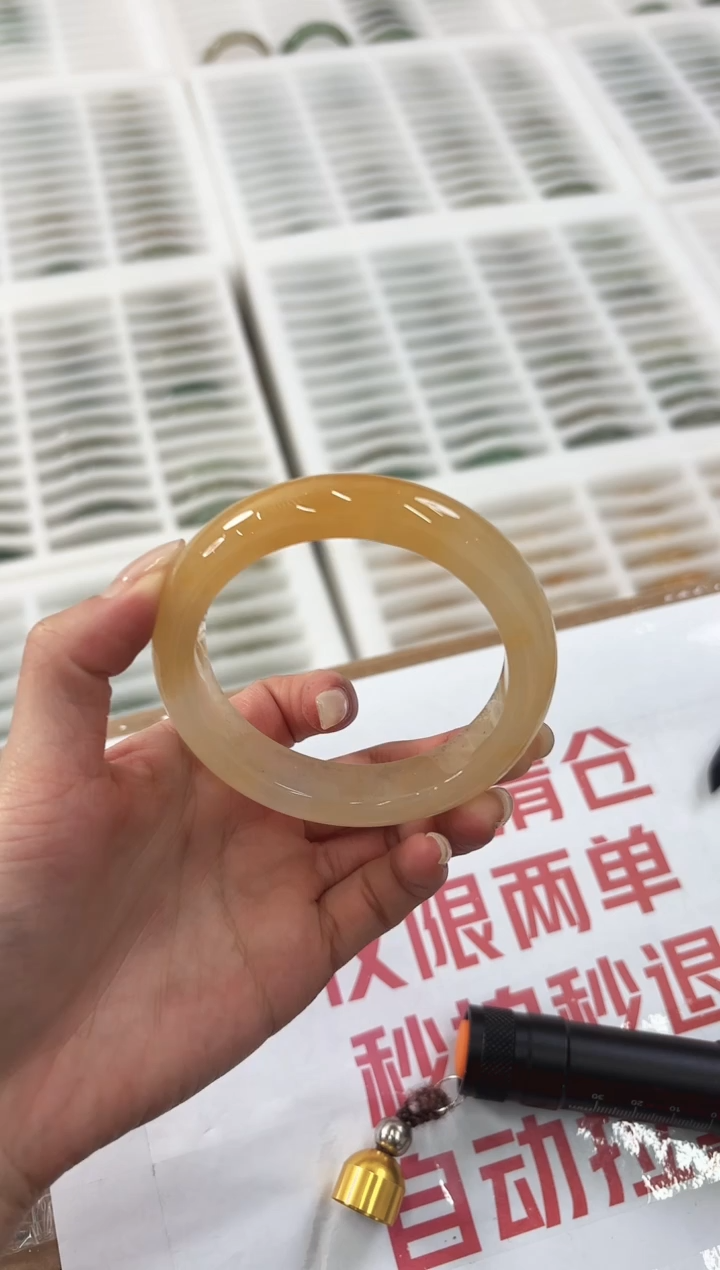 未镶嵌手镯石英质玉23-62HU