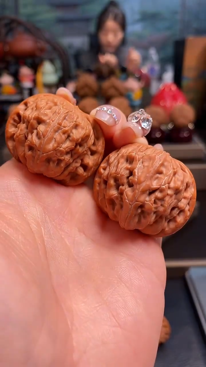 【闪购商品】文玩核桃把件H573磨盘39